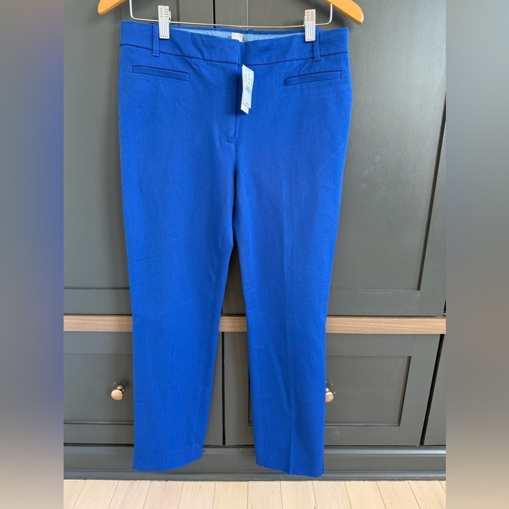 J. CREW •NWT • blue city stretch pant • 8 •